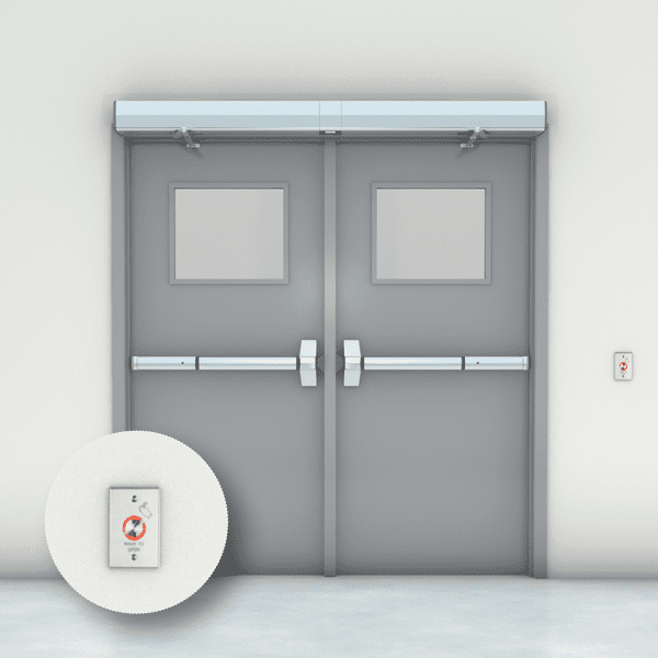 Touchless automated facility door